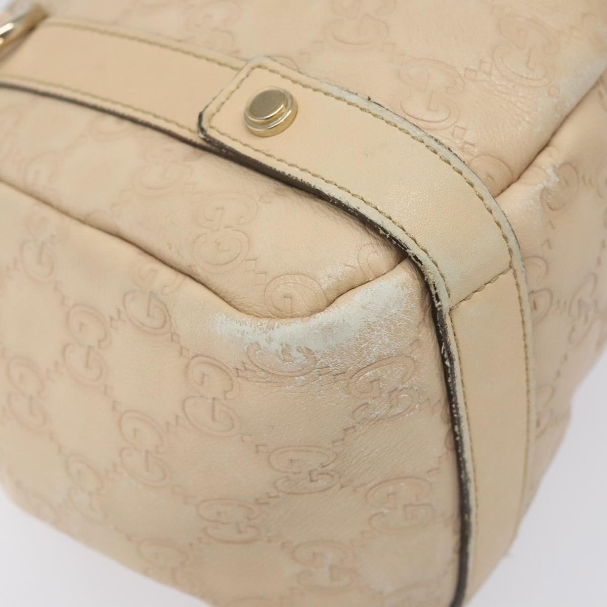 GUCCI GG Canvas Guccissima Abbey Tote Bag Beige Gold 130736 Auth EC697