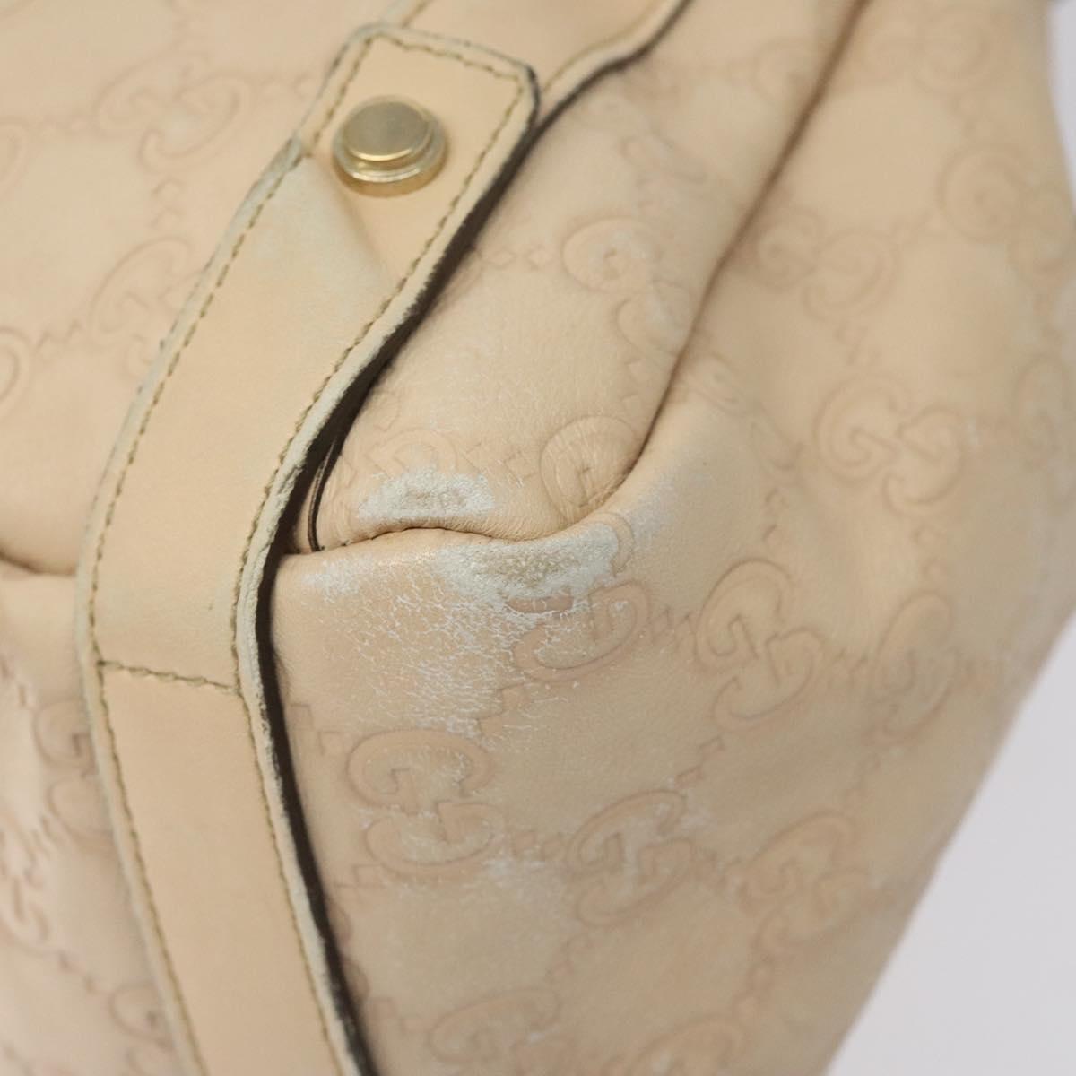 GUCCI GG Canvas Guccissima Abbey Tote Bag Beige Gold 130736 Auth EC697