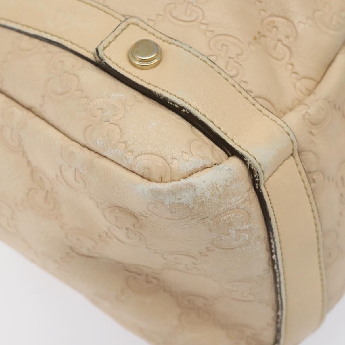 GUCCI GG Canvas Guccissima Abbey Tote Bag Beige Gold 130736 Auth EC697