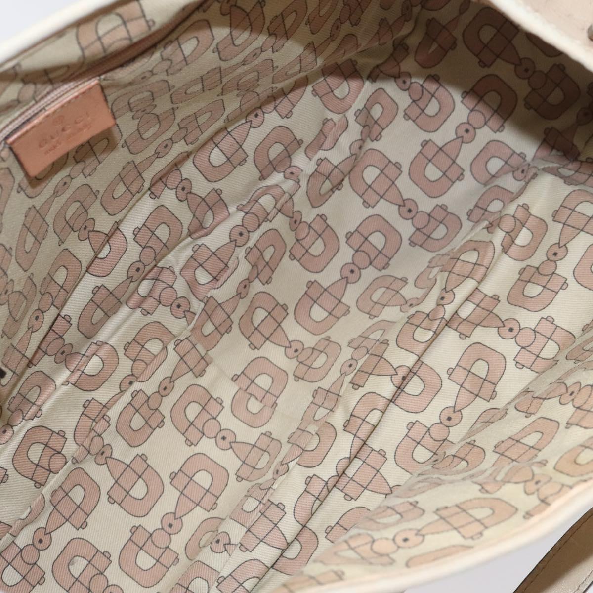 GUCCI GG Canvas Guccissima Abbey Tote Bag Beige Gold 130736 Auth EC697