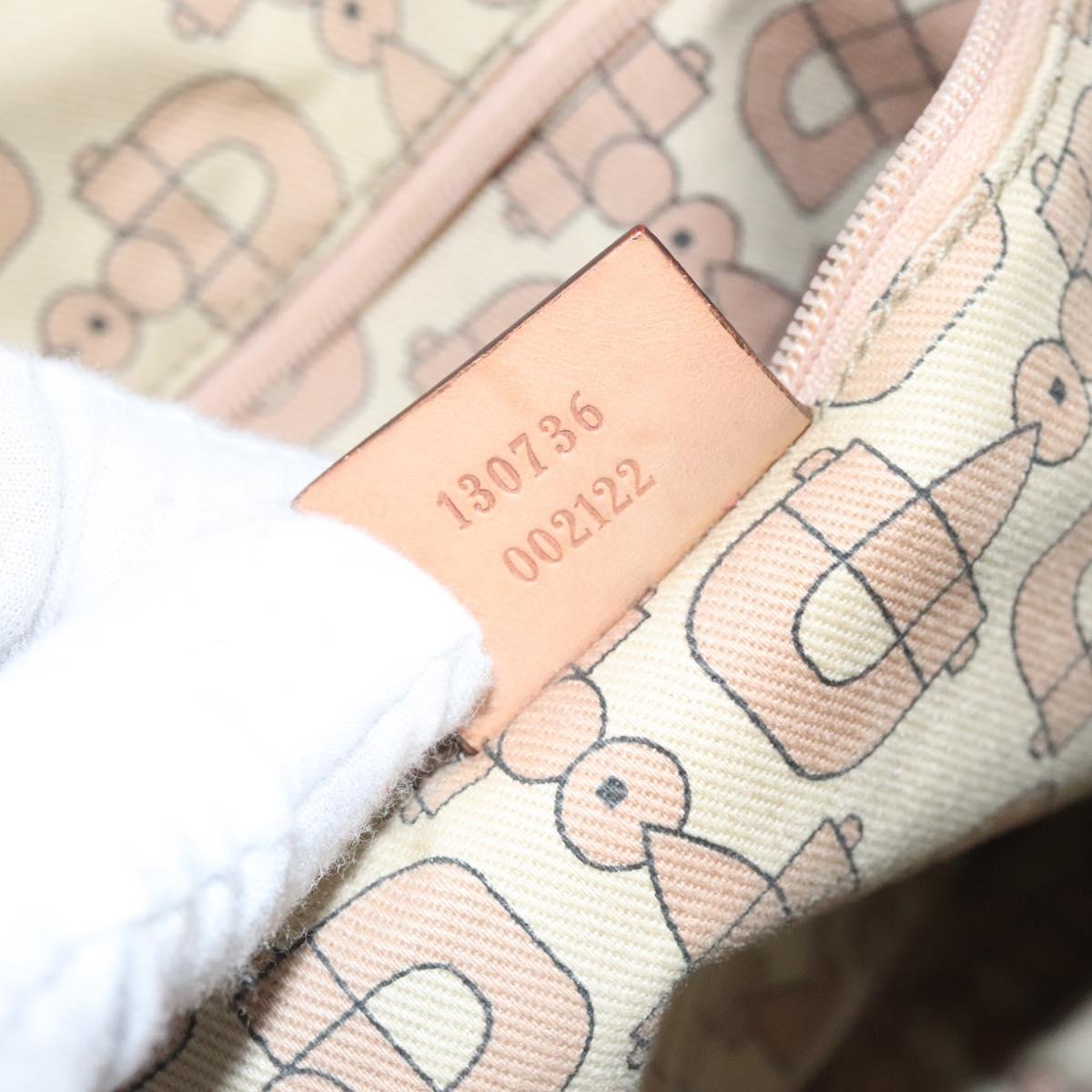 GUCCI GG Canvas Guccissima Abbey Tote Bag Beige Gold 130736 Auth EC697