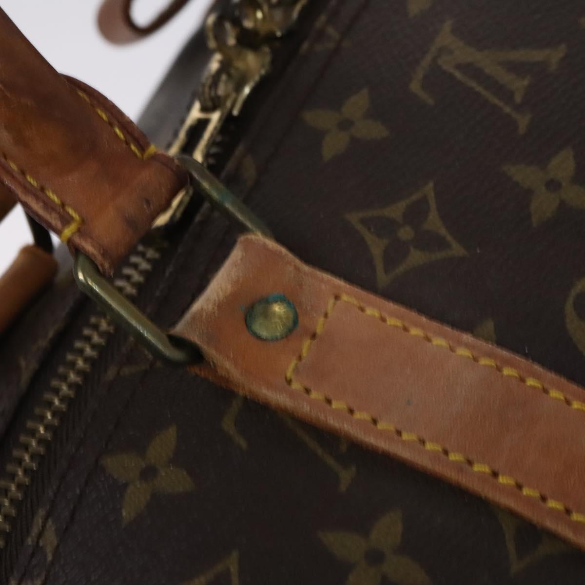 LOUIS VUITTON Monogram Keepall 55 Boston Bag M41424 LV Auth EC703