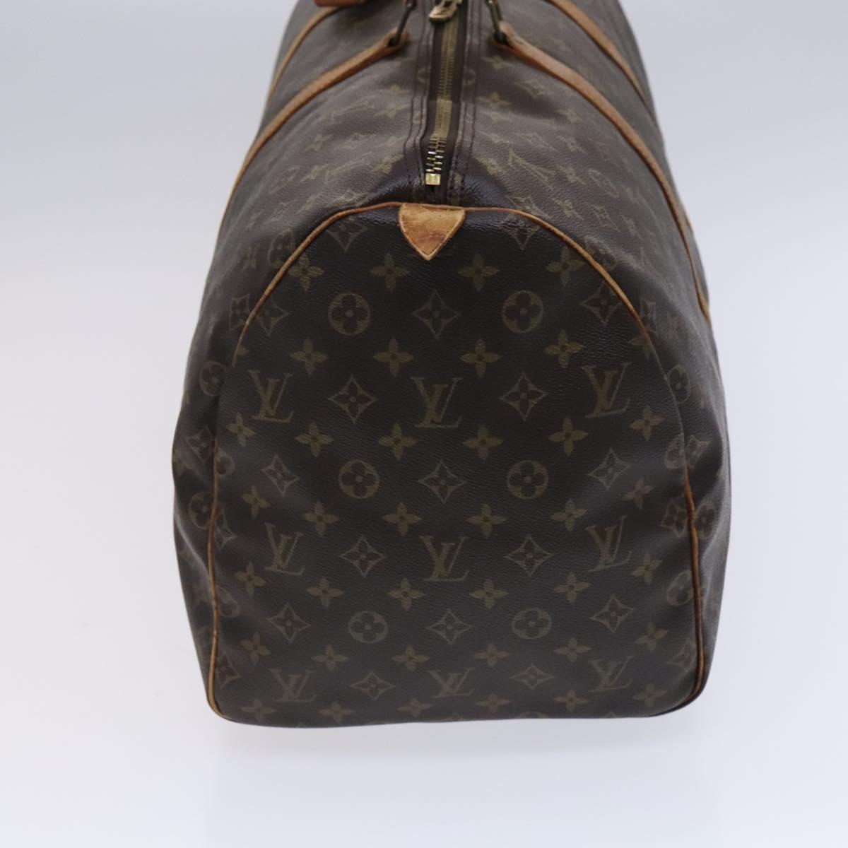 LOUIS VUITTON Monogram Keepall 55 Boston Bag M41424 LV Auth EC703