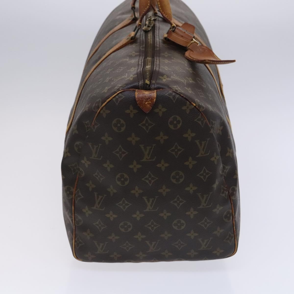 LOUIS VUITTON Monogram Keepall 55 Boston Bag M41424 LV Auth EC703
