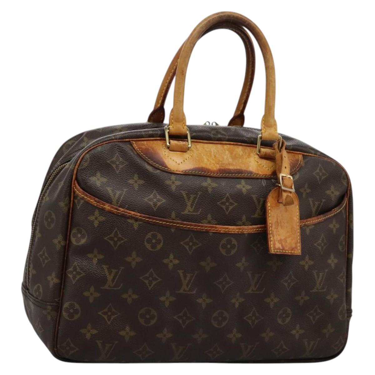 LOUIS VUITTON Monogram Deauville Hand Bag M47270 LV Auth EC707