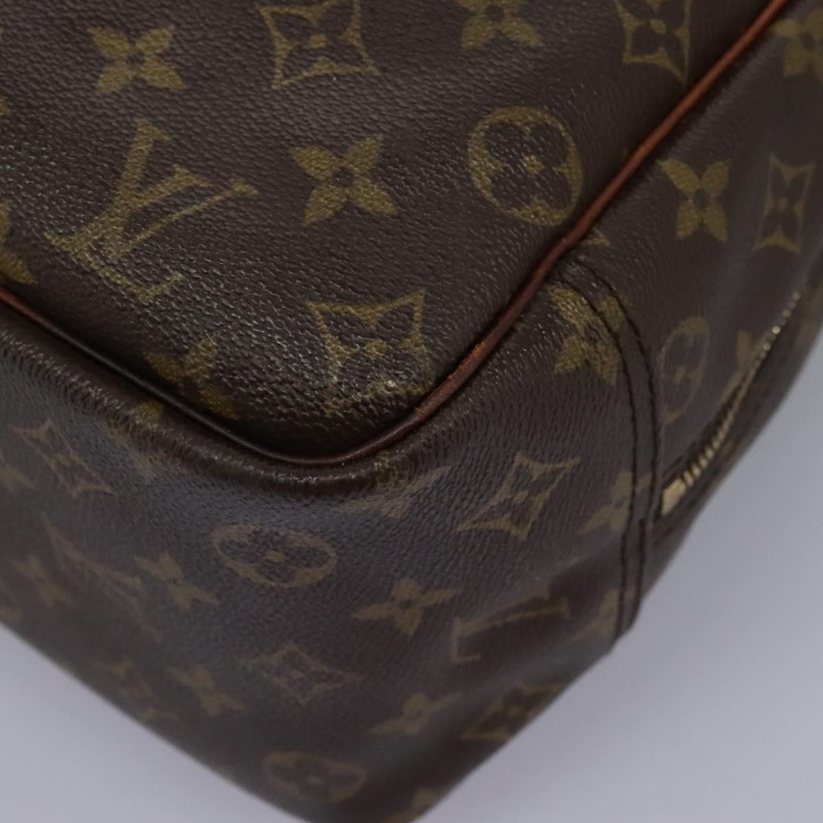 LOUIS VUITTON Monogram Deauville Hand Bag M47270 LV Auth EC707