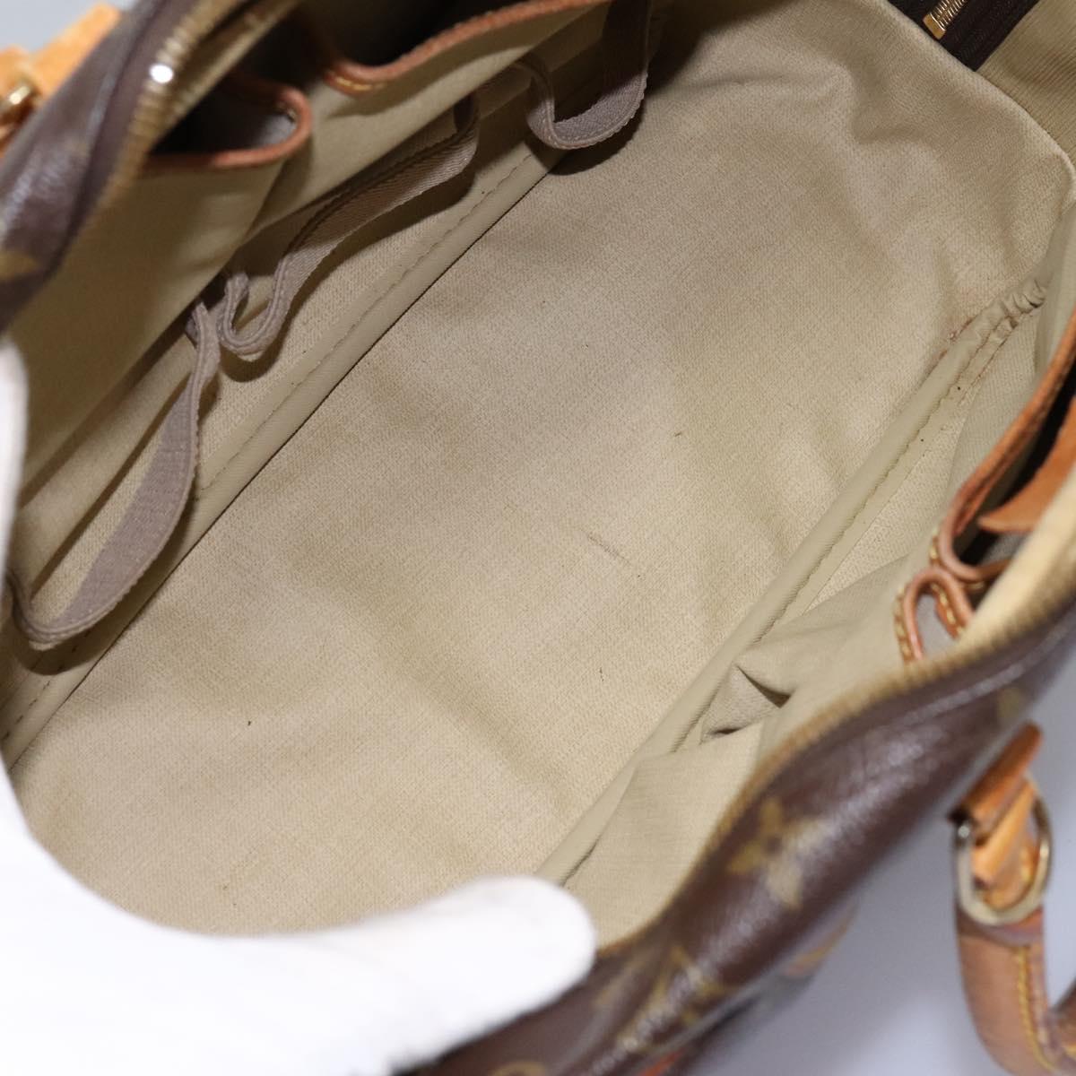 LOUIS VUITTON Monogram Deauville Hand Bag M47270 LV Auth EC707