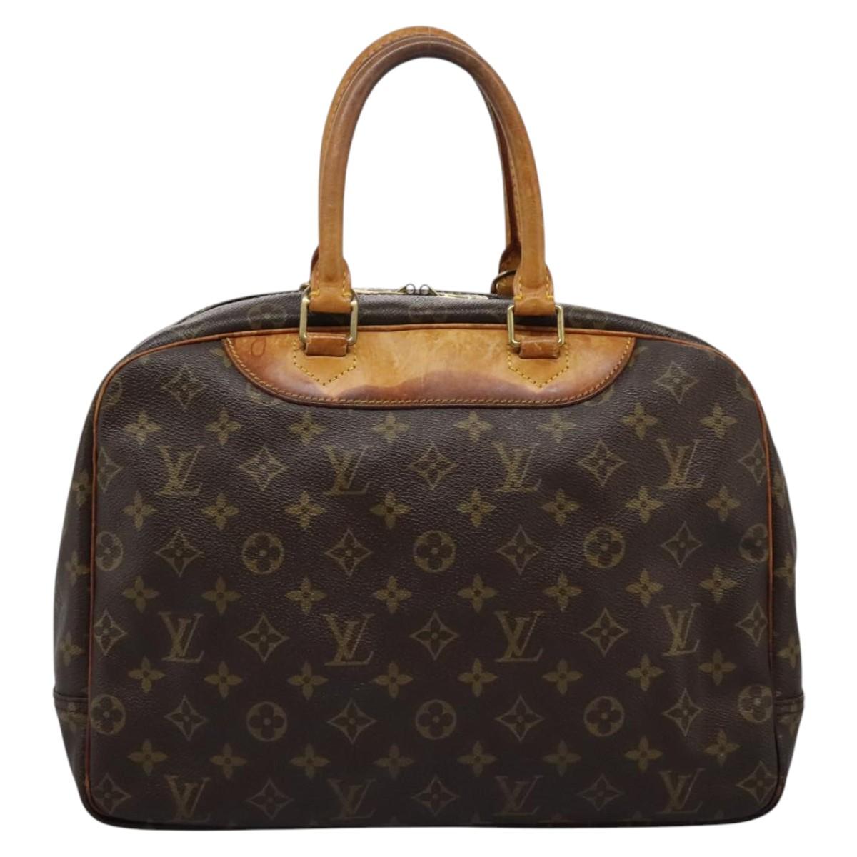LOUIS VUITTON Monogram Deauville Hand Bag M47270 LV Auth EC707