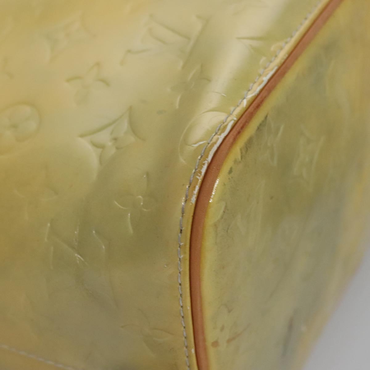 LOUIS VUITTON Monogram Vernis Houston Hand Bag Gris M91053 LV Auth EC710