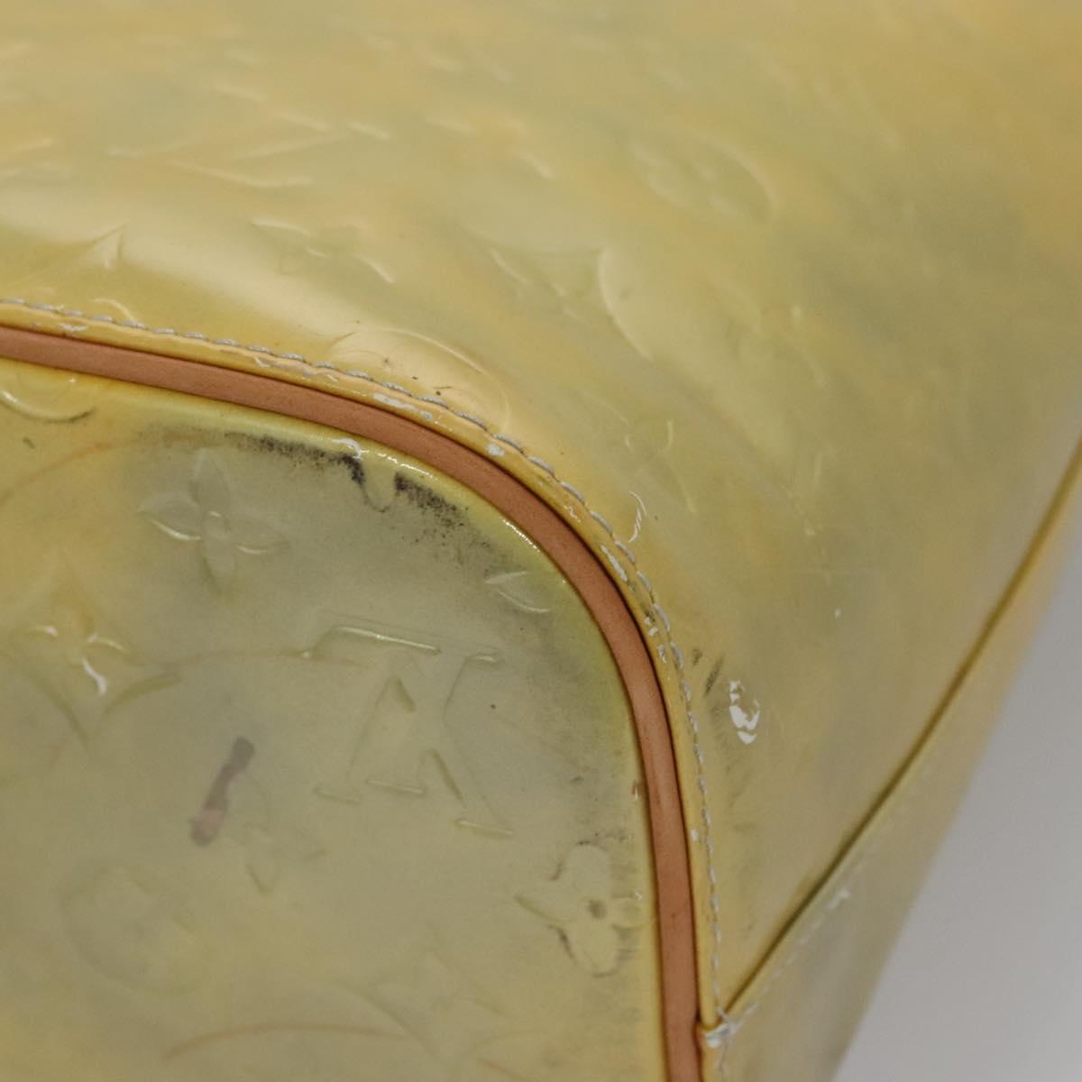 LOUIS VUITTON Monogram Vernis Houston Hand Bag Gris M91053 LV Auth EC710