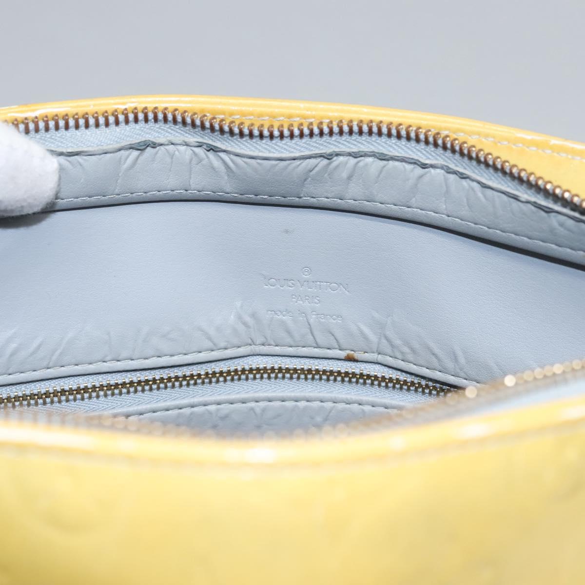 LOUIS VUITTON Monogram Vernis Houston Hand Bag Gris M91053 LV Auth EC710