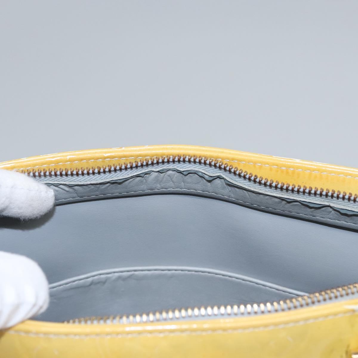 LOUIS VUITTON Monogram Vernis Houston Hand Bag Gris M91053 LV Auth EC710