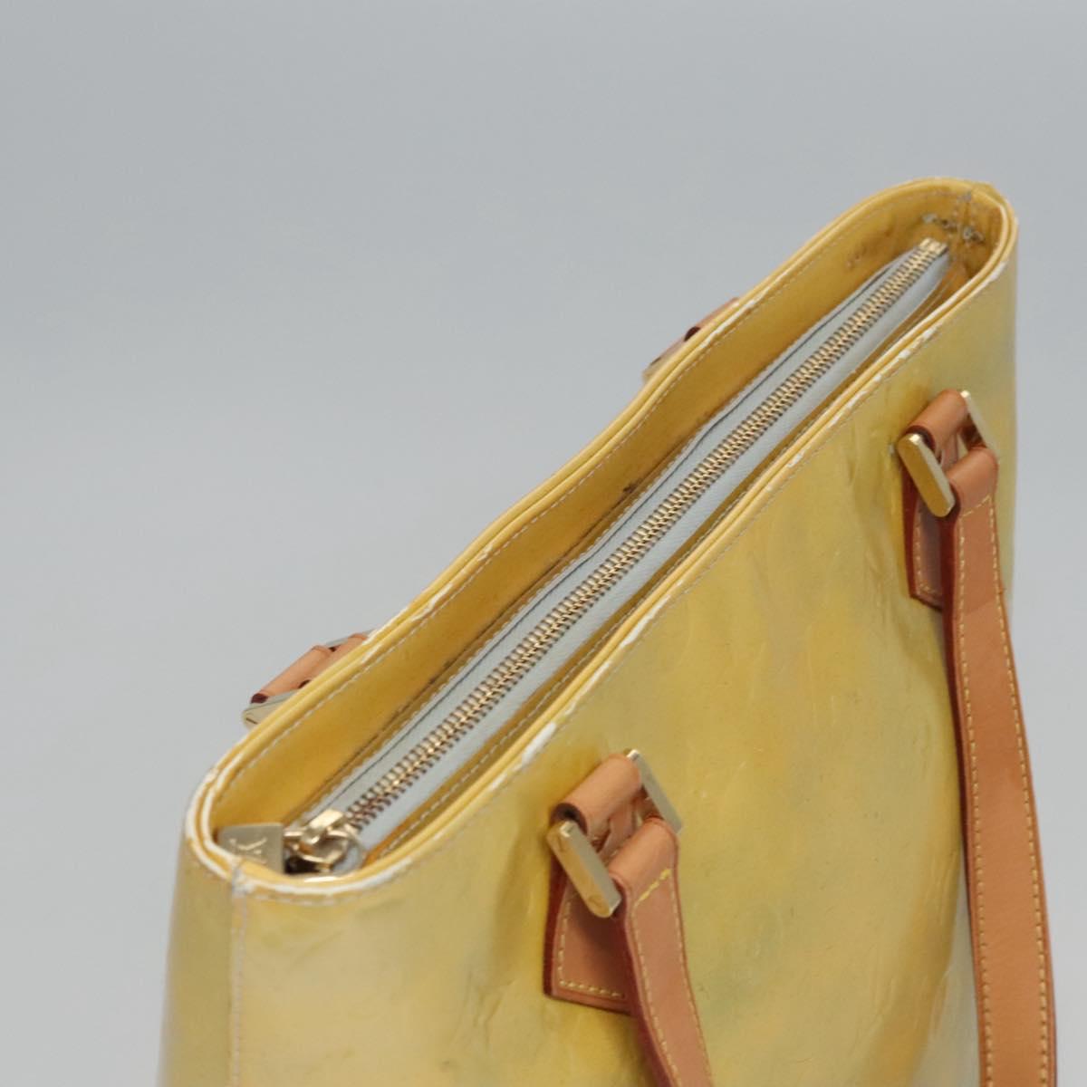 LOUIS VUITTON Monogram Vernis Houston Hand Bag Gris M91053 LV Auth EC710