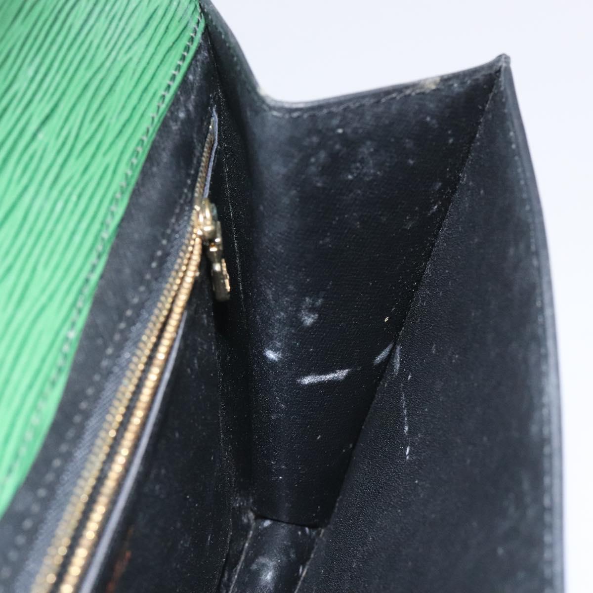 LOUIS VUITTON Epi Montaigne 27 Clutch Bag Green M52654 LV Auth EC712