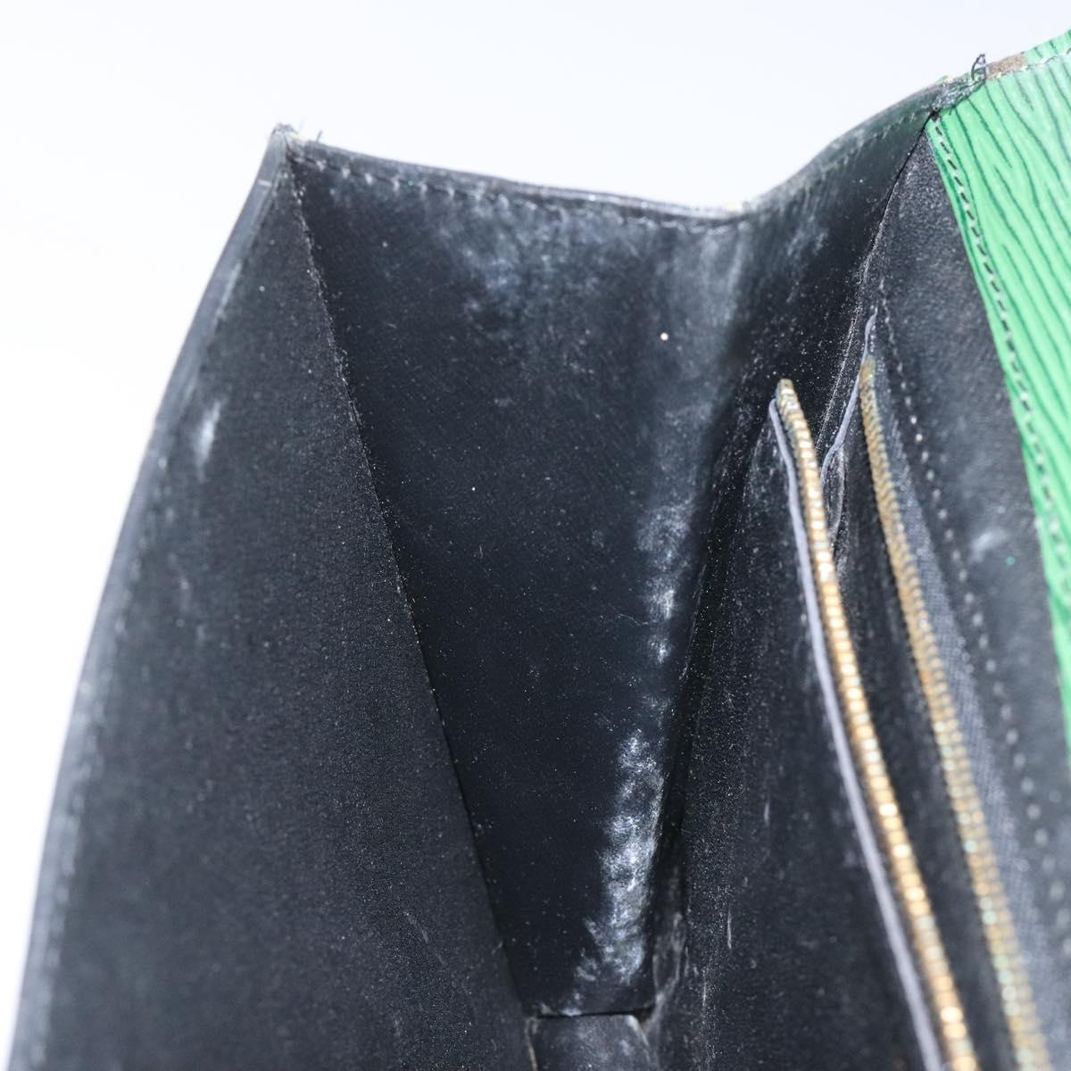 LOUIS VUITTON Epi Montaigne 27 Clutch Bag Green M52654 LV Auth EC712