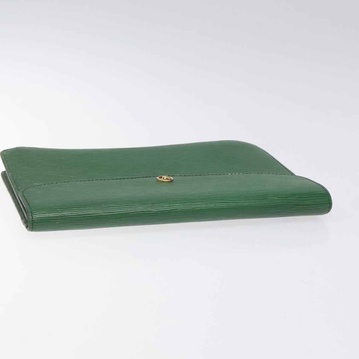 LOUIS VUITTON Epi Montaigne 27 Clutch Bag Green M52654 LV Auth EC712