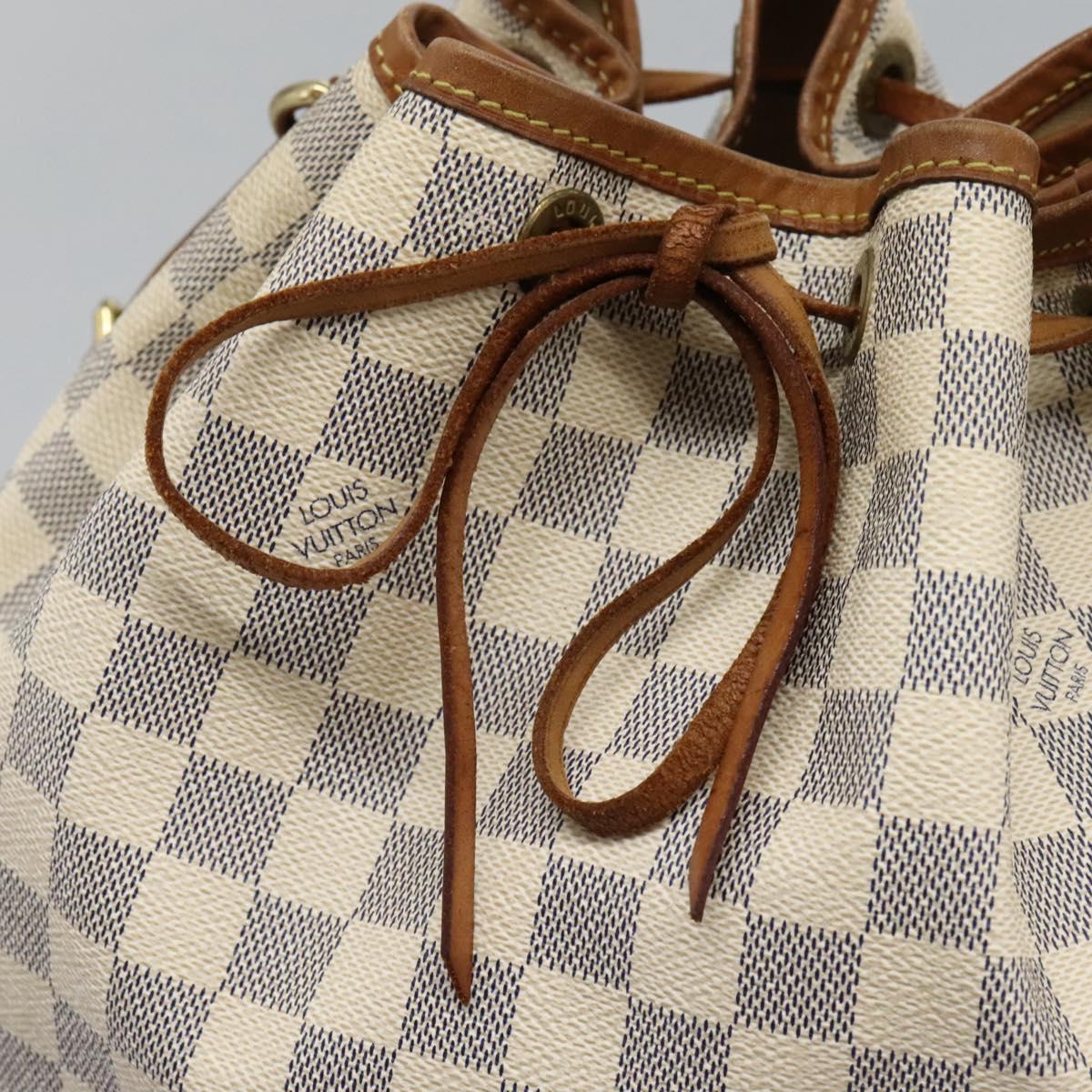 LOUIS VUITTON Damier Azur Noe Shoulder Bag N42222 LV Auth EC723