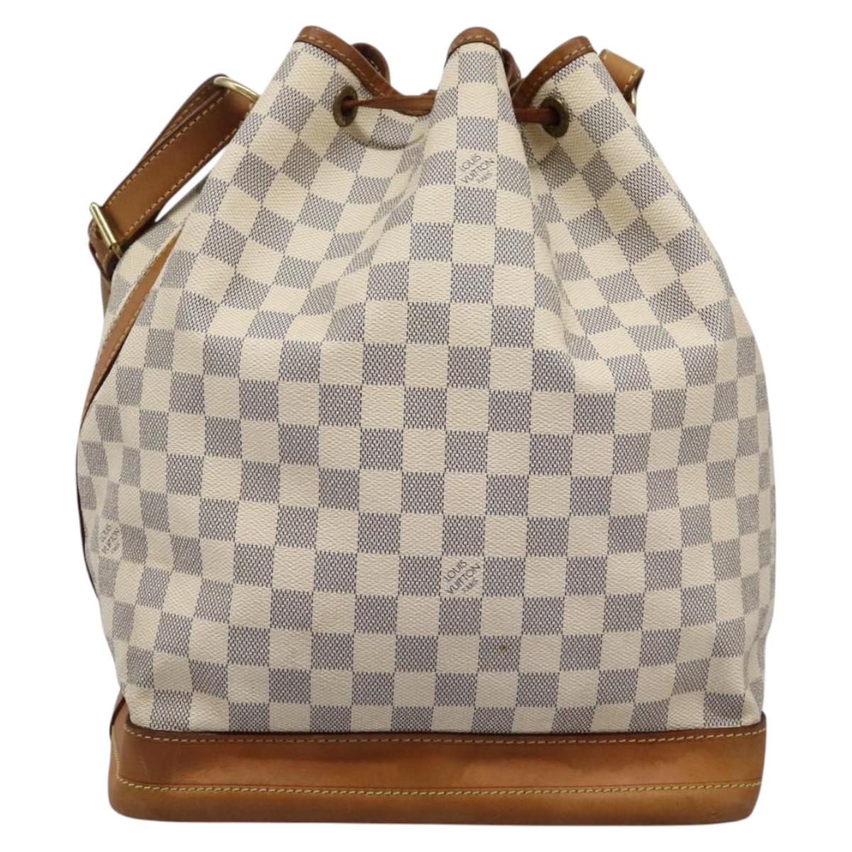 LOUIS VUITTON Damier Azur Noe Shoulder Bag N42222 LV Auth EC723