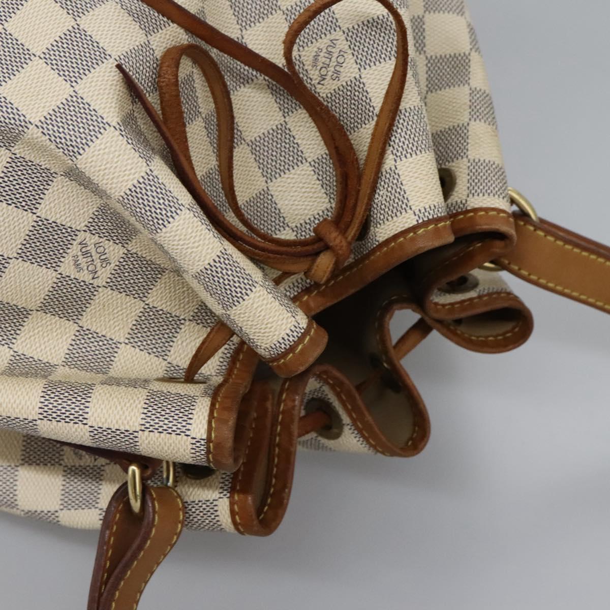 LOUIS VUITTON Damier Azur Noe Shoulder Bag N42222 LV Auth EC723