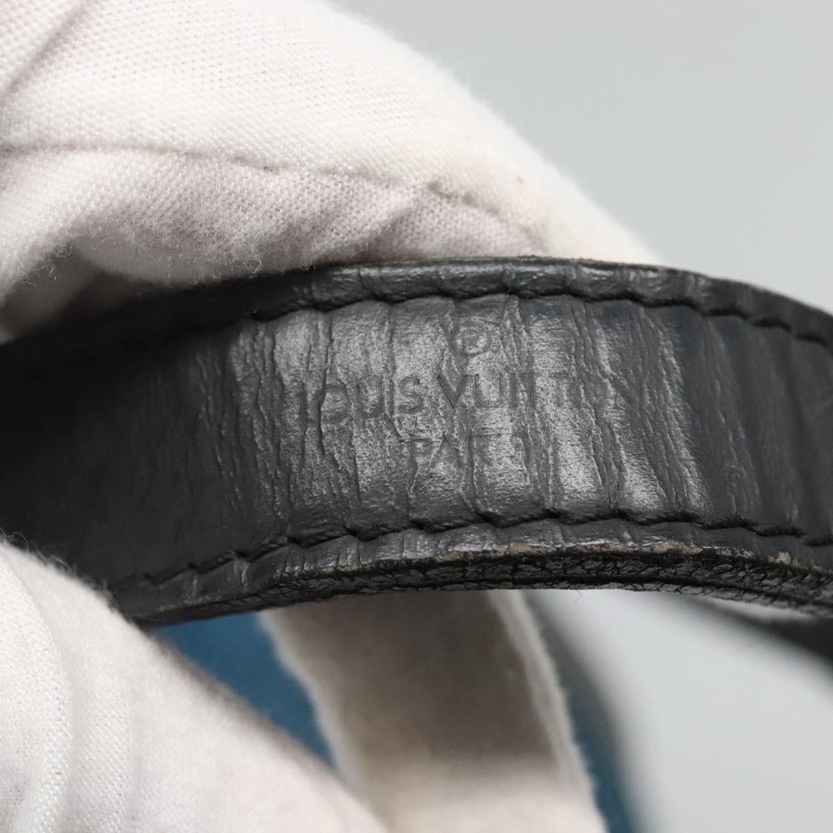 LOUIS VUITTON Epi Petit Noe Shoulder Bag Bicolor Black Blue M44152 Auth EC728