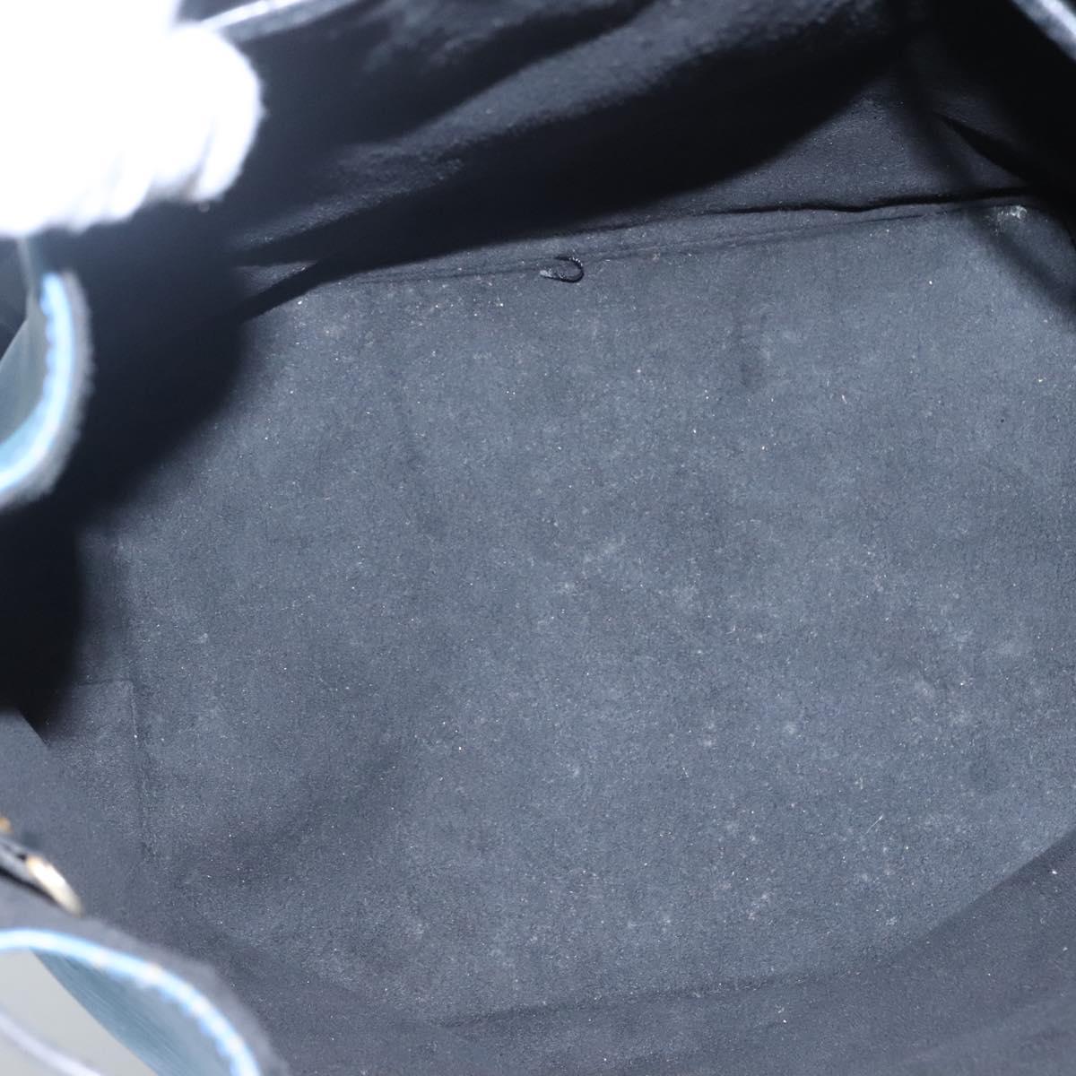 LOUIS VUITTON Epi Petit Noe Shoulder Bag Bicolor Black Blue M44152 Auth EC728