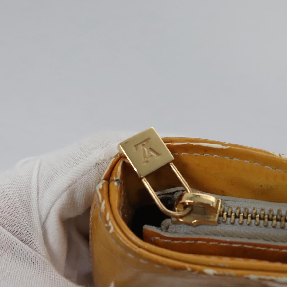 LOUIS VUITTON Monogram Vernis Houston Hand Bag Gris M91053 LV Auth EC730