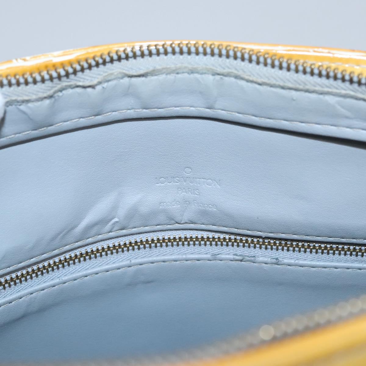 LOUIS VUITTON Monogram Vernis Houston Hand Bag Gris M91053 LV Auth EC730