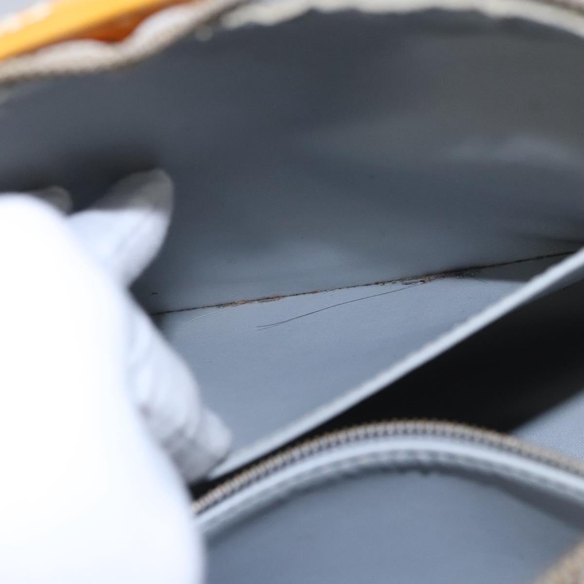 LOUIS VUITTON Monogram Vernis Houston Hand Bag Gris M91053 LV Auth EC730