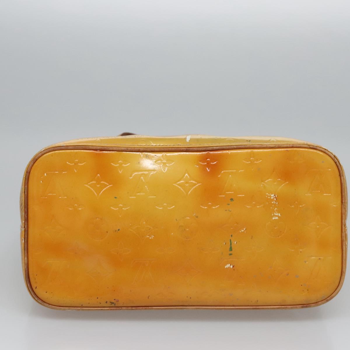 LOUIS VUITTON Monogram Vernis Houston Hand Bag Gris M91053 LV Auth EC730