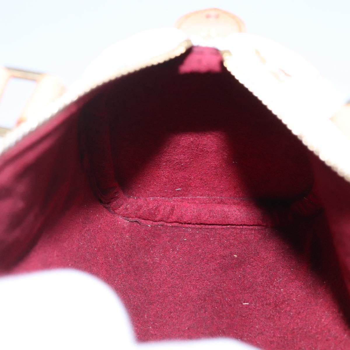 LOUIS VUITTON Monogram Multicolor Mini Speedy Hand Bag White M92645 Auth EC767AV