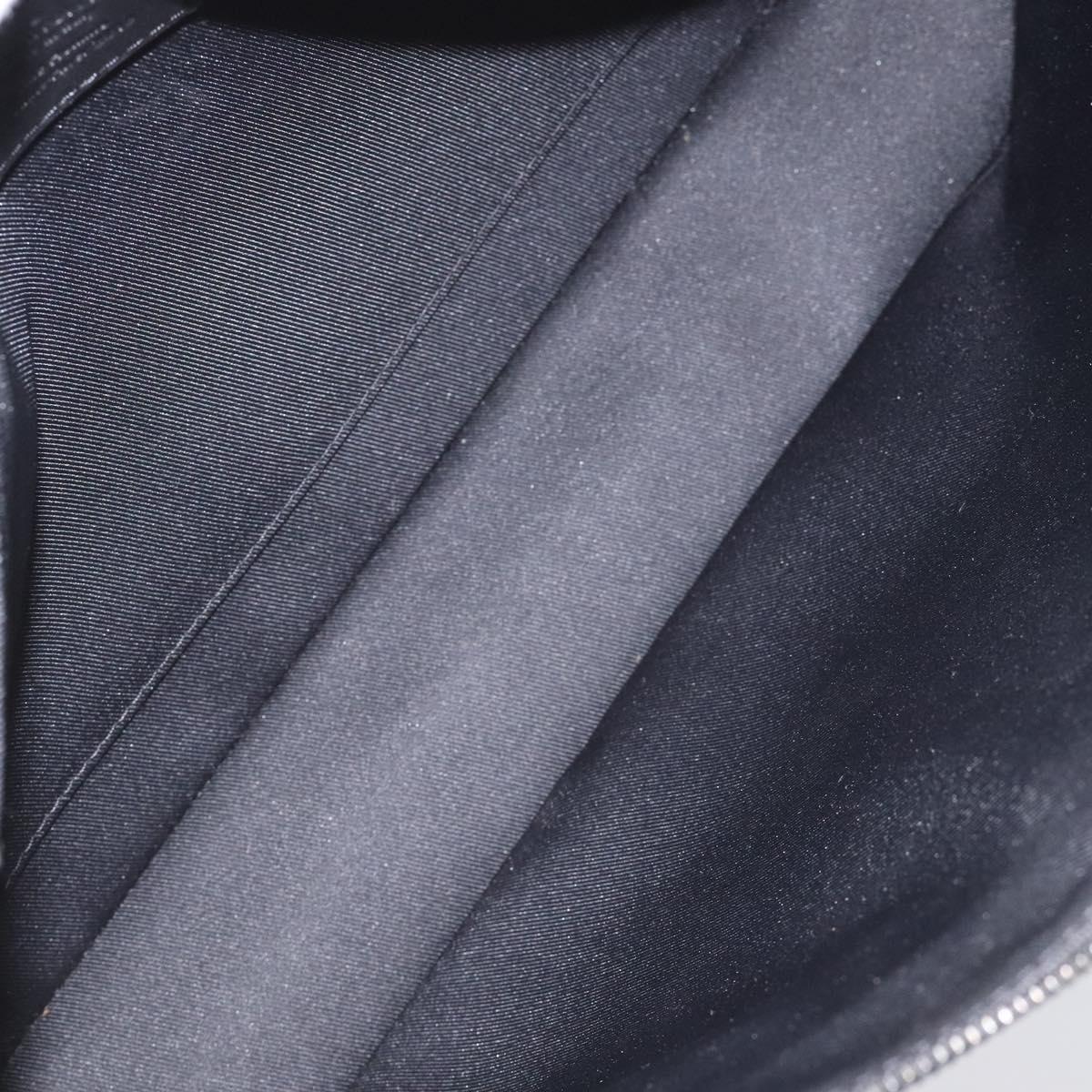 LOUIS VUITTON Eclipse Glaze Pochette Cosmos Clutch Bag M63373 LV Auth EC777