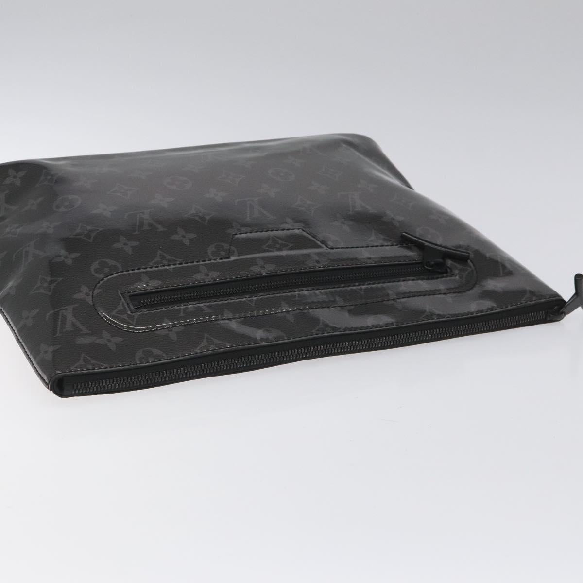 LOUIS VUITTON Eclipse Glaze Pochette Cosmos Clutch Bag M63373 LV Auth EC777