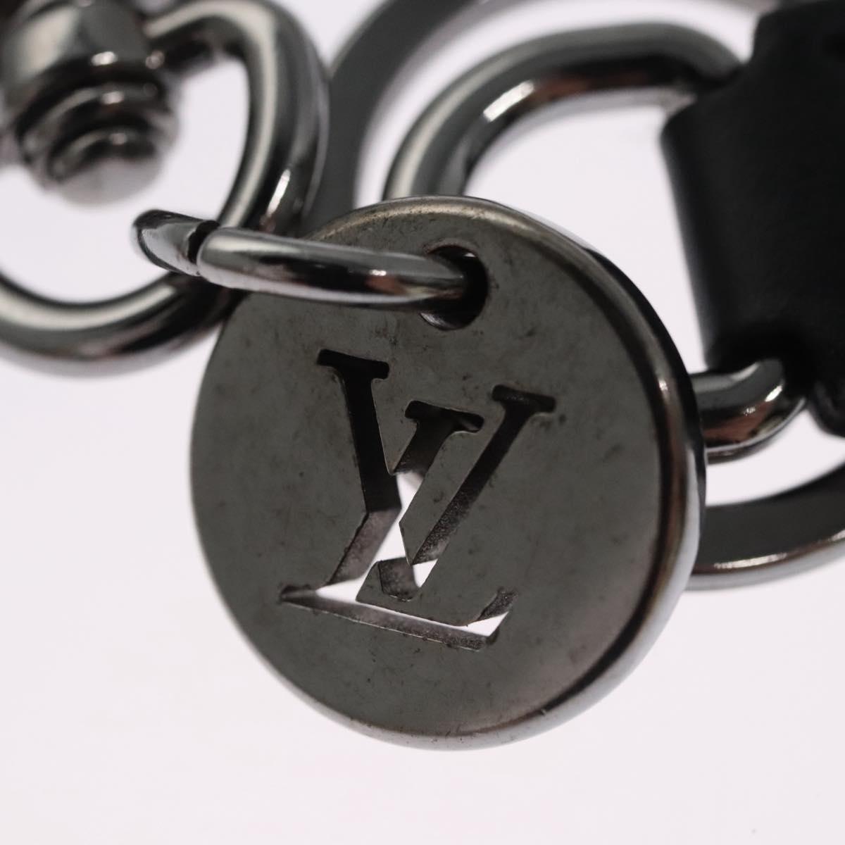 LOUIS VUITTON Monogram Eclipse Porte Cles Dragonne Key Holder M61950 Auth EC798