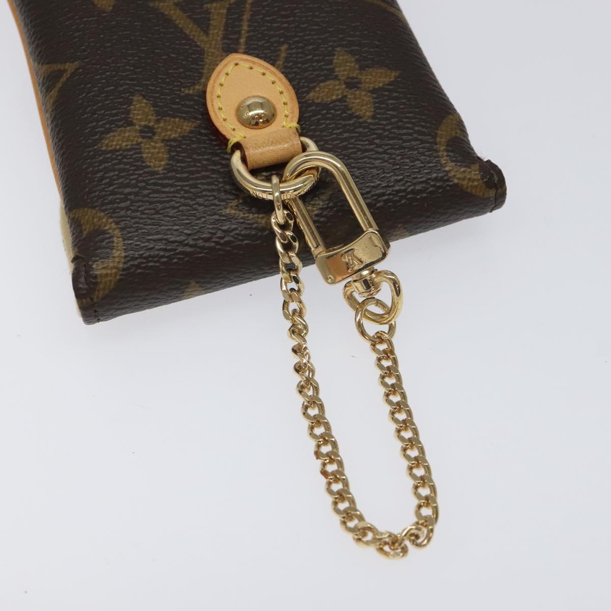 LOUIS VUITTON Monogram Etui Telephonne MM Cell Phone Case M66546 LV Auth EC799V