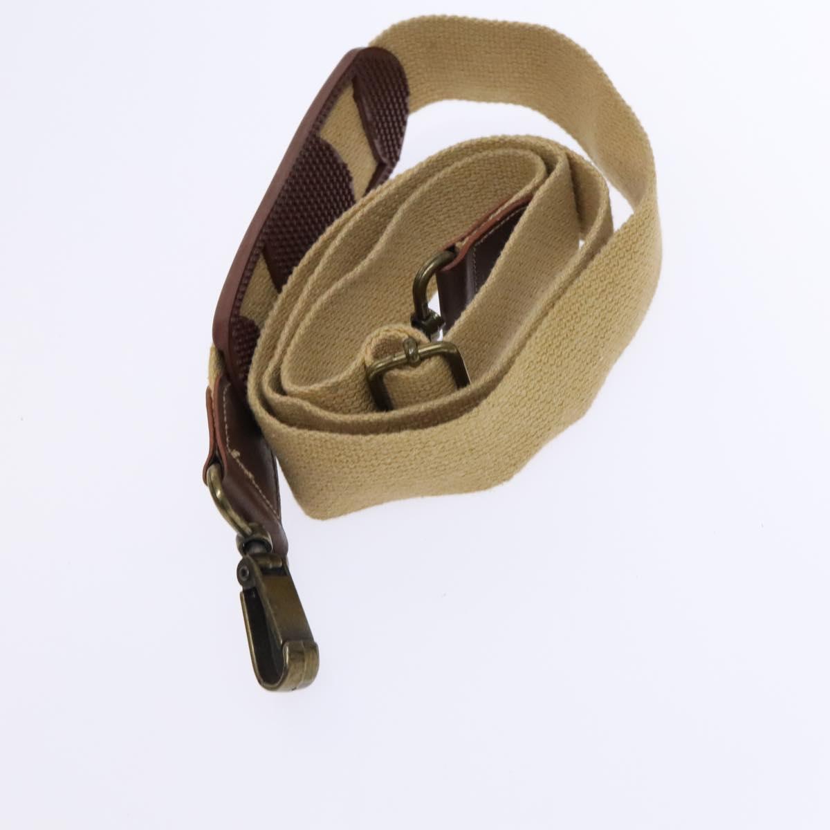 Burberrys Nova Check Boston Bag PVC 2way Beige Gold Auth EC805