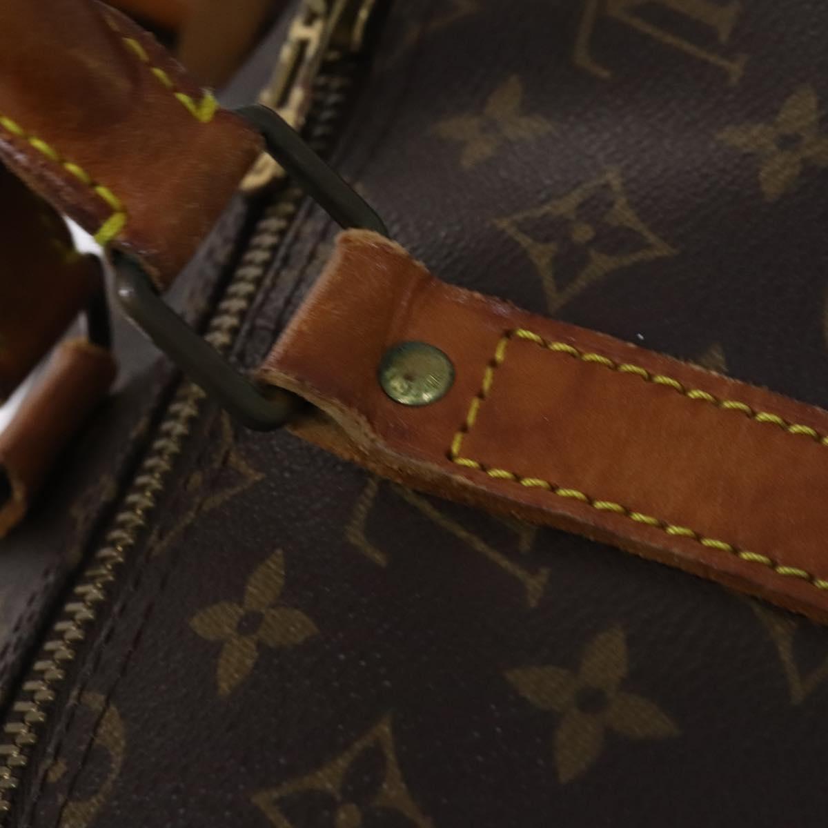 LOUIS VUITTON Monogram Keepall 55 Boston Bag M41424 LV Auth EC814