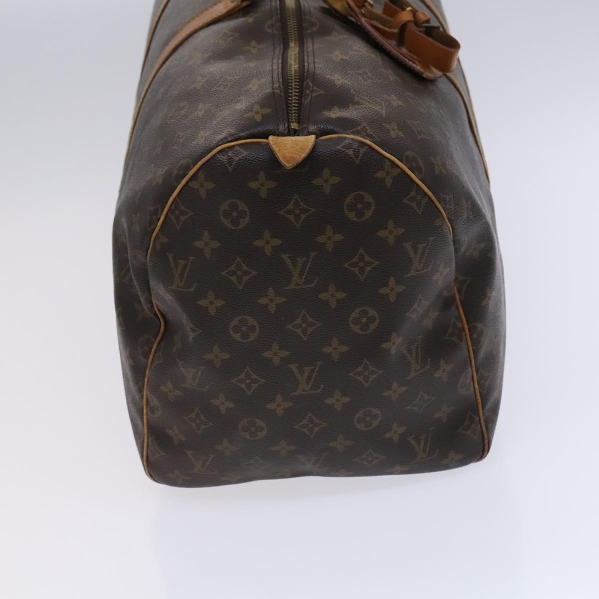 LOUIS VUITTON Monogram Keepall 55 Boston Bag M41424 LV Auth EC814