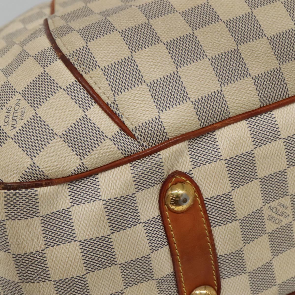 LOUIS VUITTON Damier Azur Galliera PM Shoulder Bag N55215 LV Auth EC838