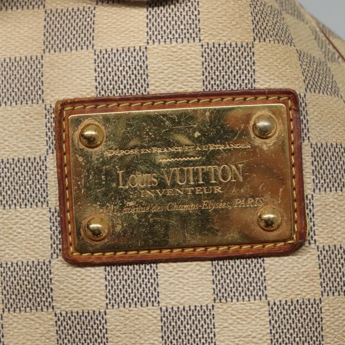 LOUIS VUITTON Damier Azur Galliera PM Shoulder Bag N55215 LV Auth EC838