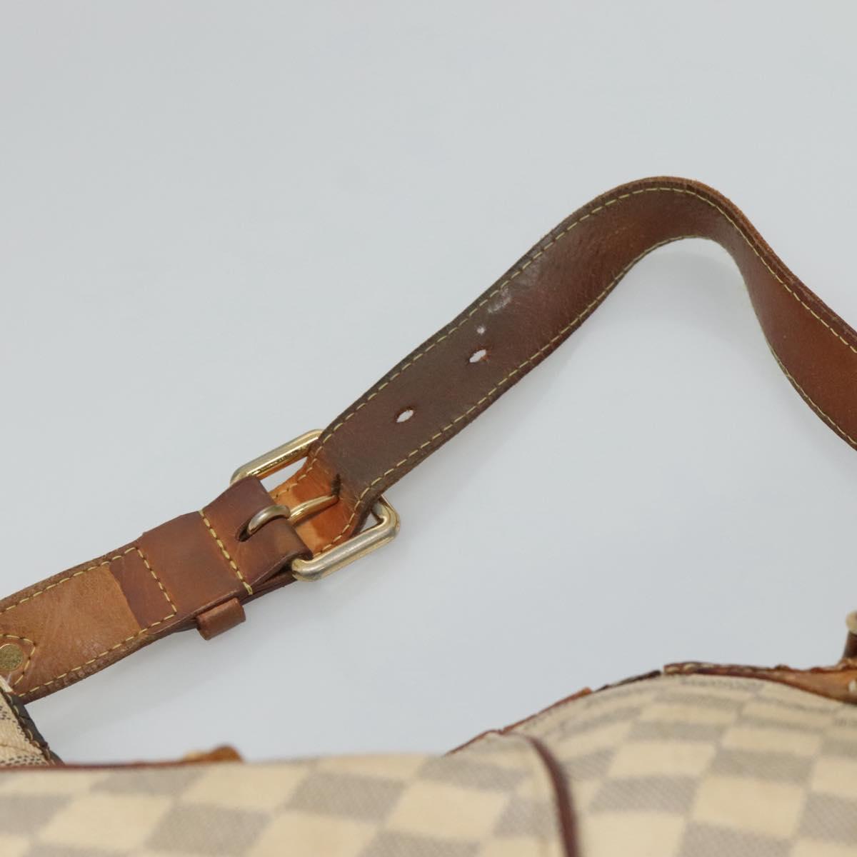 LOUIS VUITTON Damier Azur Galliera PM Shoulder Bag N55215 LV Auth EC838