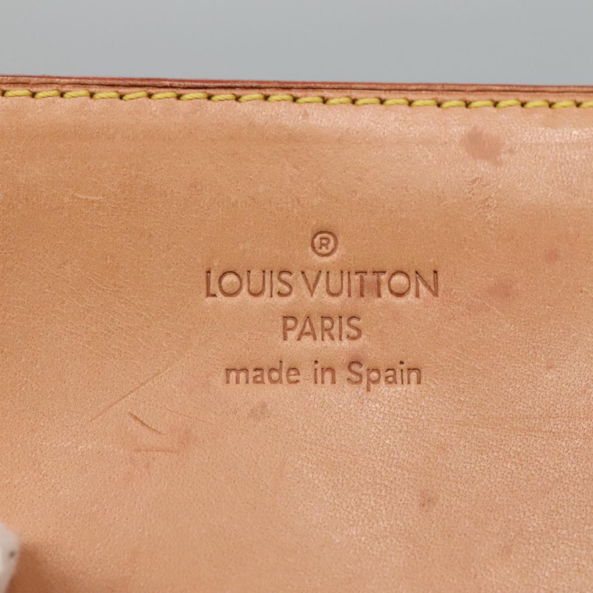 LOUIS VUITTON Nomad Cabas Ambre PM Pouch Leather Beige M92502 LV Auth EC849V