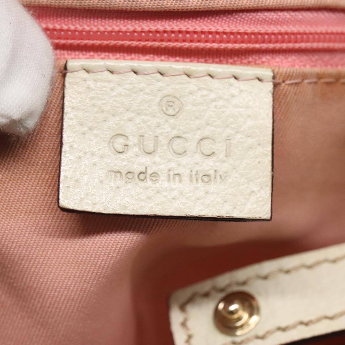 GUCCI GG Canvas Abbey Tote Bag Pink Gold 130736 Auth EC853