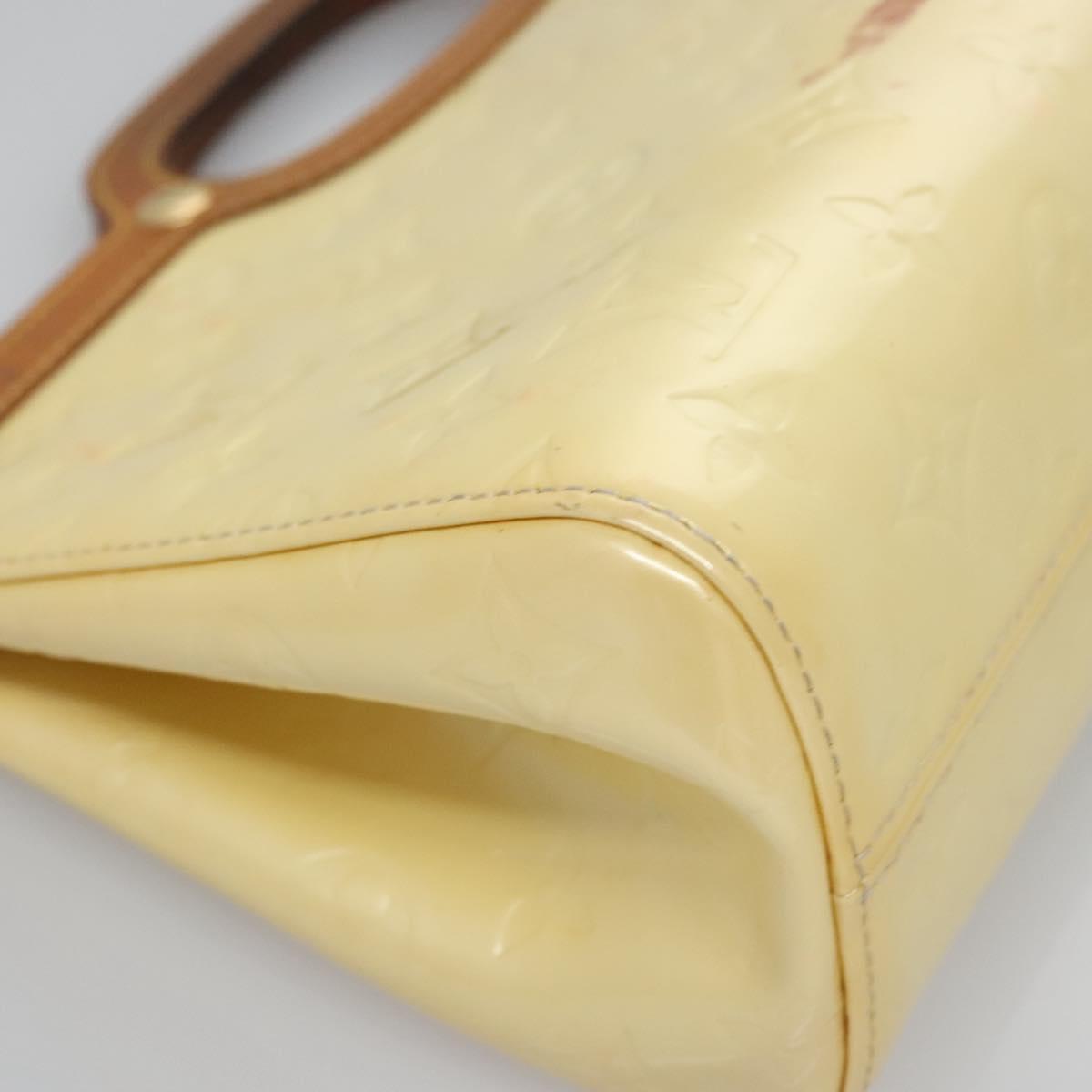 LOUIS VUITTON Monogram Vernis Roxbury Drive Hand Bag Perle M91374 LV Auth EC862