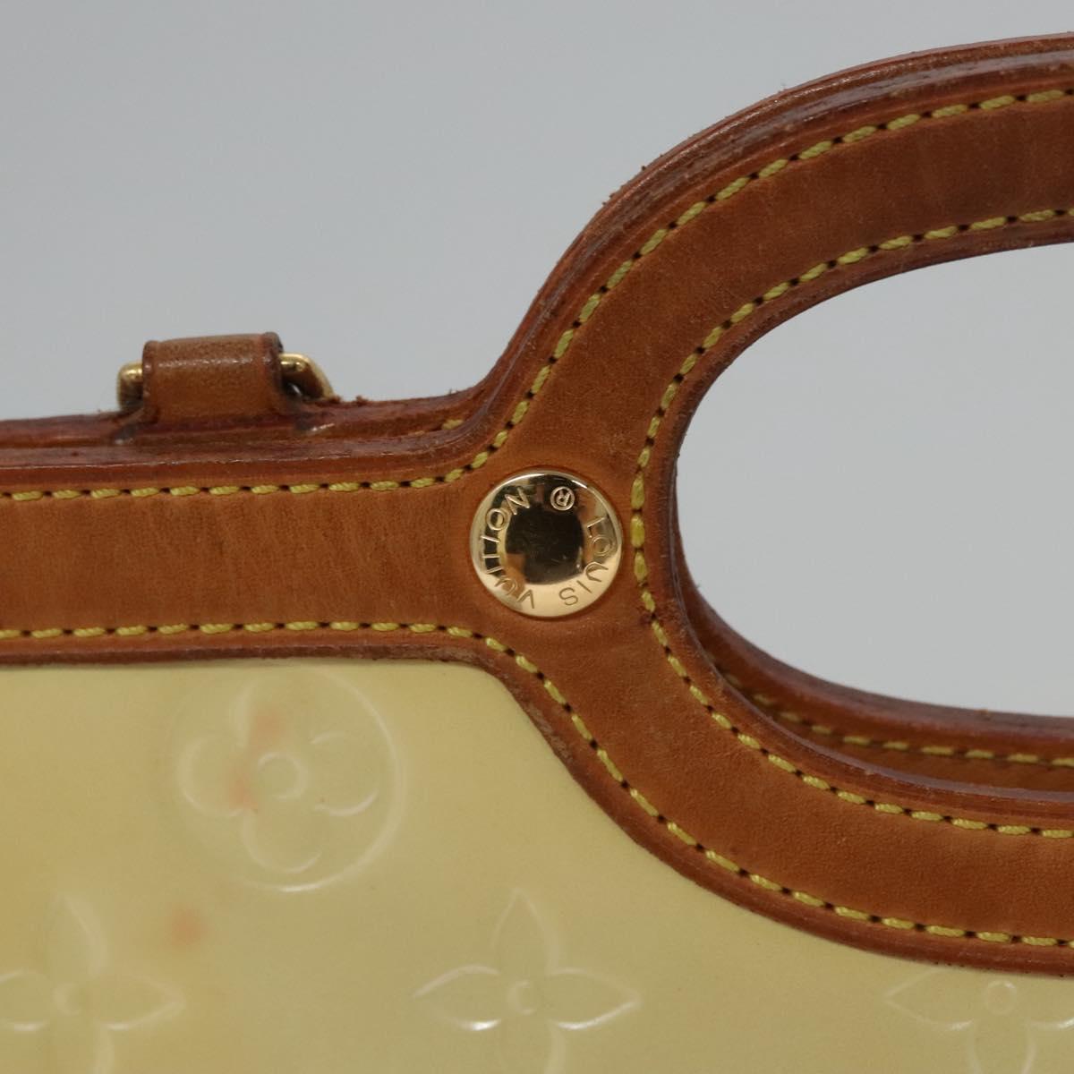 LOUIS VUITTON Monogram Vernis Roxbury Drive Hand Bag Perle M91374 LV Auth EC862