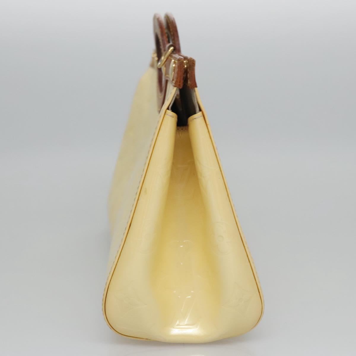 LOUIS VUITTON Monogram Vernis Roxbury Drive Hand Bag Perle M91374 LV Auth EC862