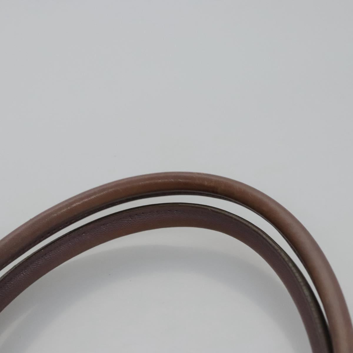 Salvatore Ferragamo Gancini Shoulder Bag Leather Purple Auth EC874