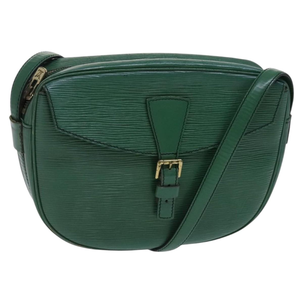 LOUIS VUITTON Epi Jeune Fille MM Shoulder Bag Green M52154 LV Auth EC877