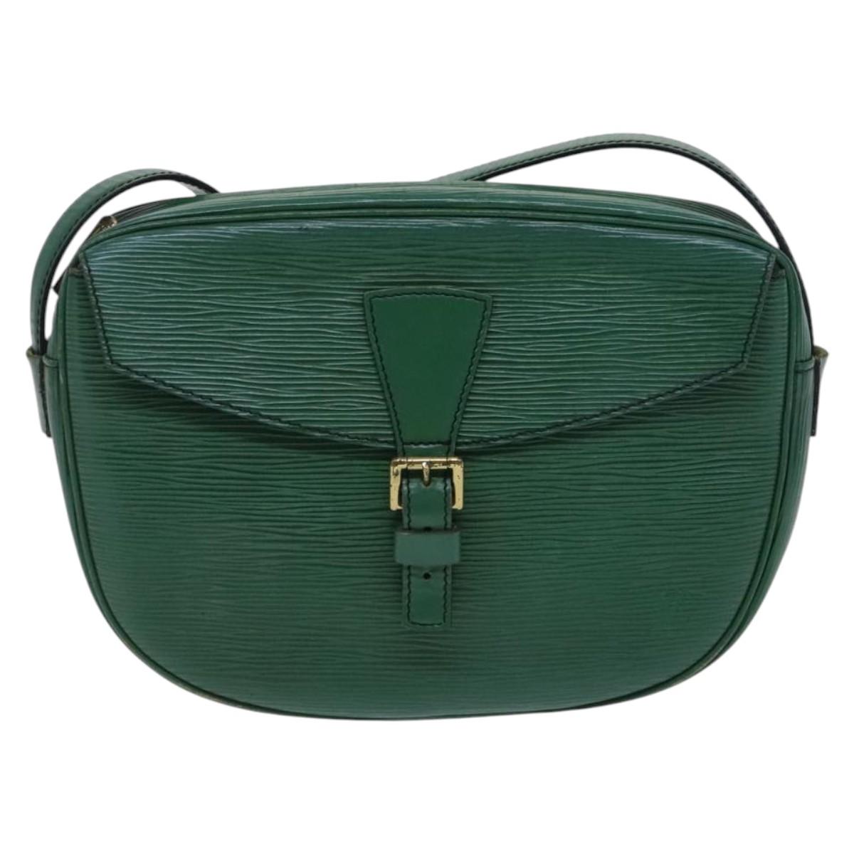 LOUIS VUITTON Epi Jeune Fille MM Shoulder Bag Green M52154 LV Auth EC877
