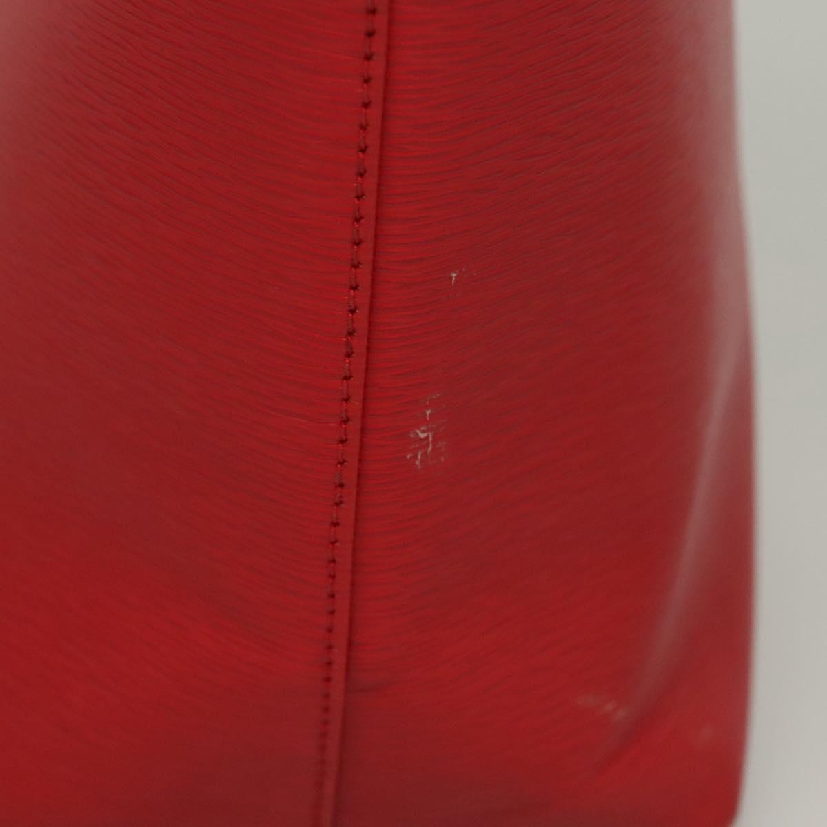 Chloe Chain Shoulder Bag Leather Red Gold Auth EC882