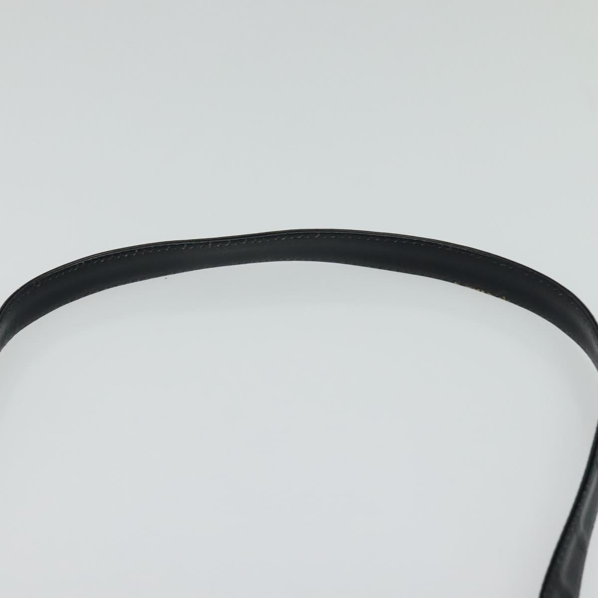 Christian Dior Trotter Canvas Shoulder Bag Navy Auth EC911